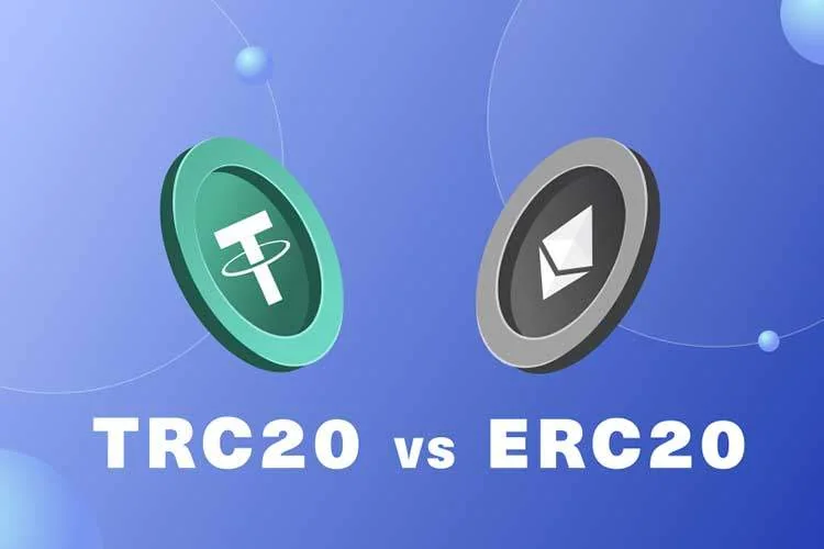 معرفی انواع ارزهای دیجیتال تتر(USDT) و شبکه های آن تفاوت کارمزد انتقال تتر ERC20 و TRC20